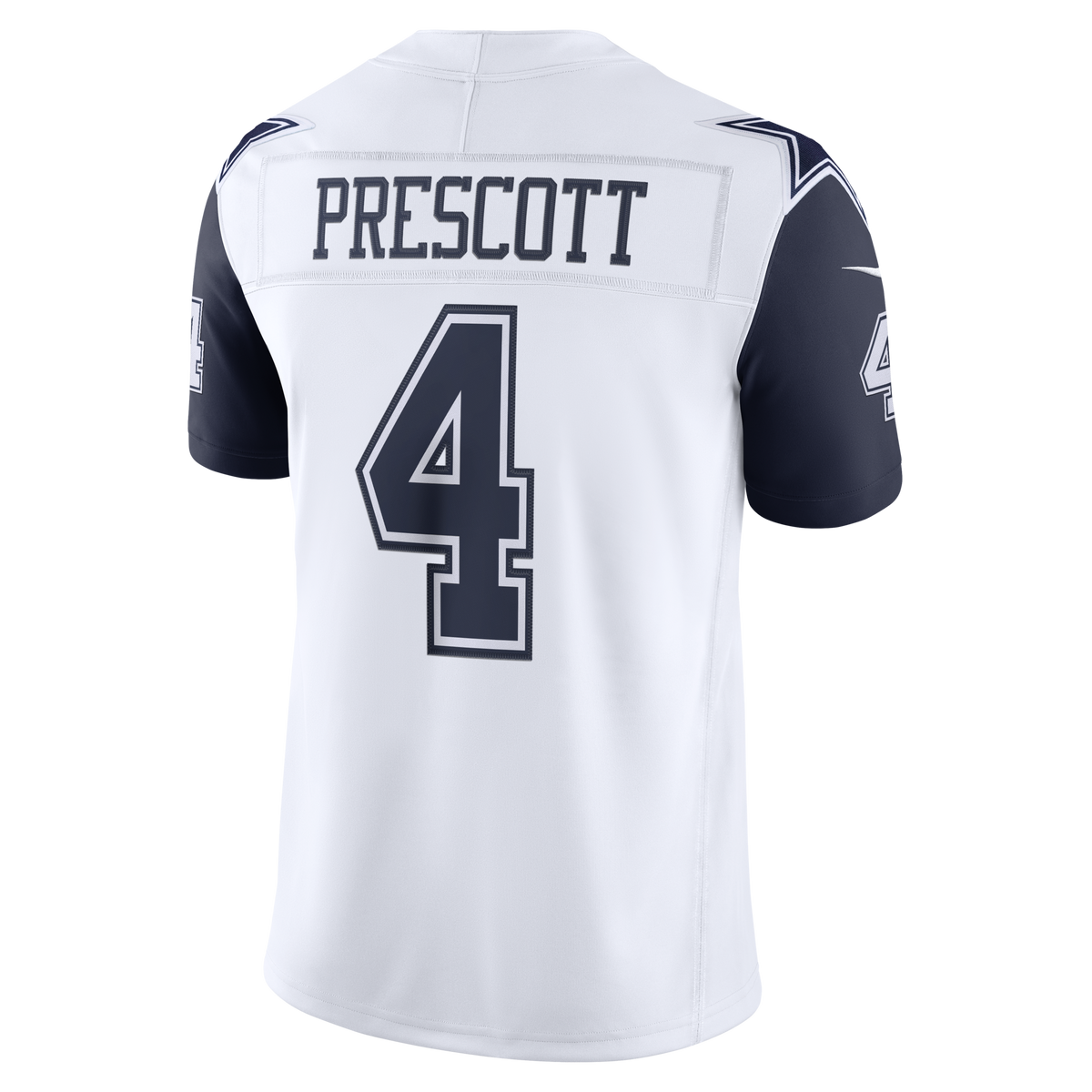 Dallas Cowboys Dak Prescott White Alternate Vapor F.U.S.E. Stitched Limited Jersey product image 4, provided for visual