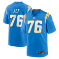 Los Angeles Chargers Joe Alt Powder Blue Player Game Jersey product image 1, provided for visual reference and product