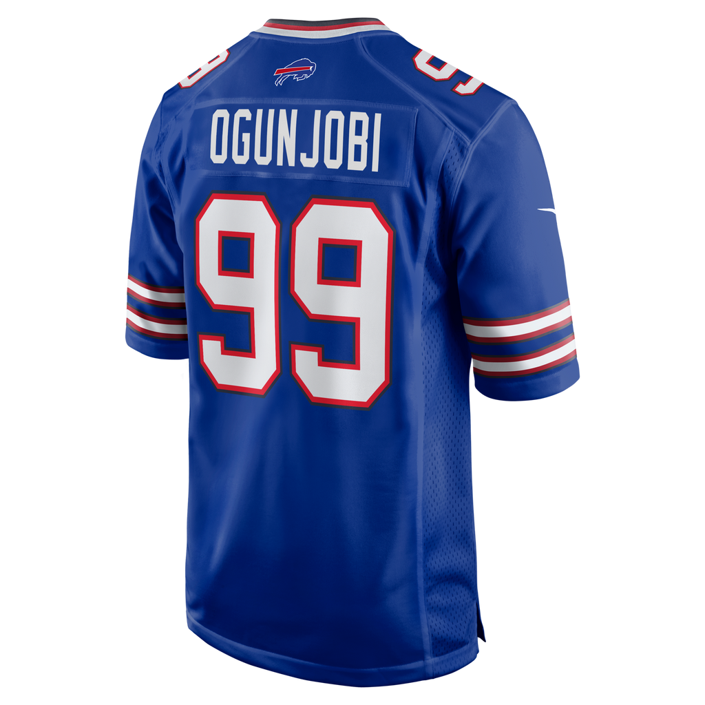 Buffalo Bills Larry Ogunjobi Royal Team Game Jersey product image 3, provided for visual reference and product detail review