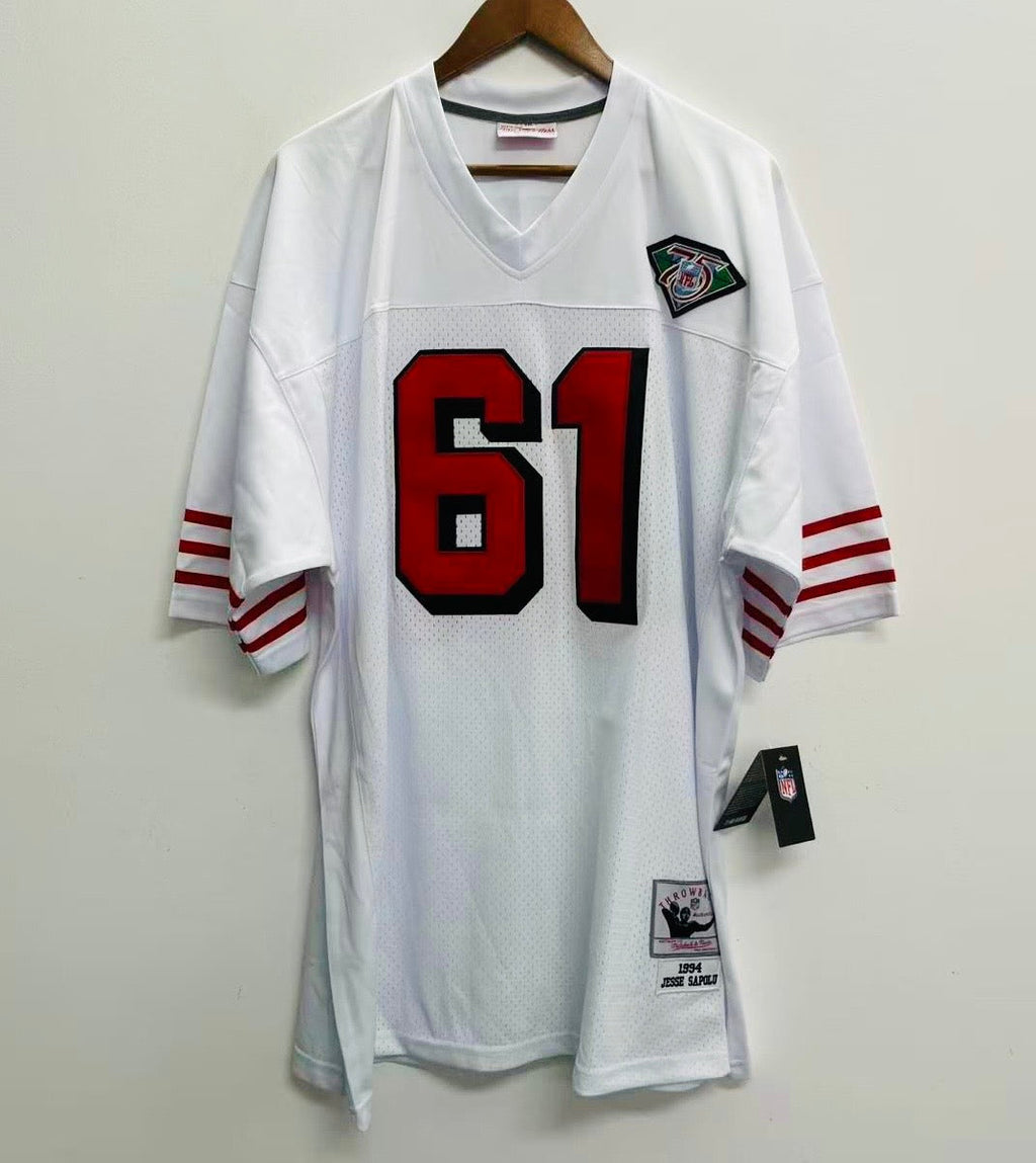 Jesse Sapolu 1994 San Francisco 49ers Jersey Mitchell & product image 2