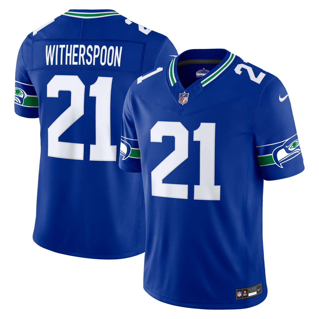 Seattle Seahawks Devon Witherspoon Royal Alternate Vapor F.U.S.E. Stitched Limited Jersey product image 1, provided for
