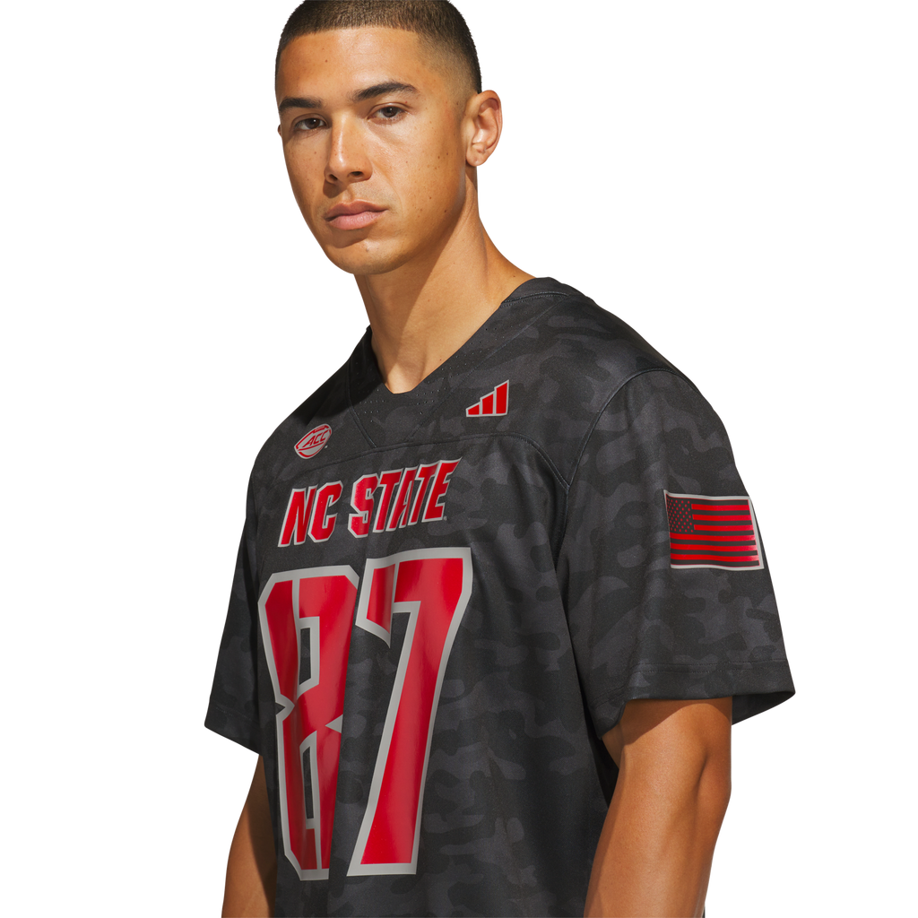#87 NC State Wolfpack Honor & Support Premier Strategy Jersey - Black product image 7, provided for visual reference and