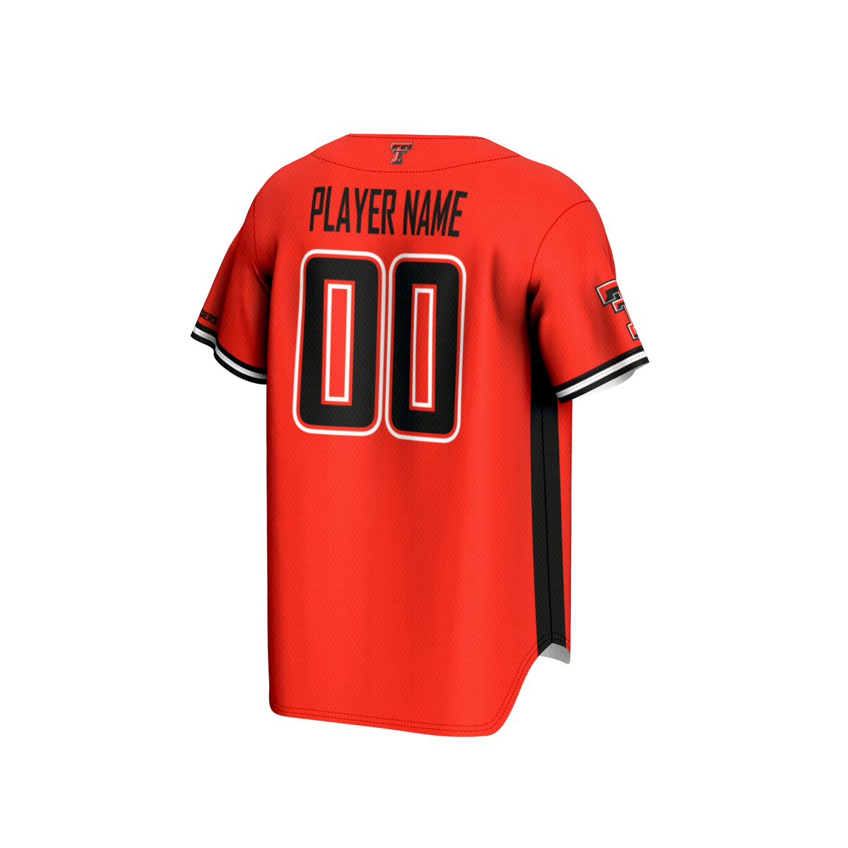 Texas Tech Red Raiders NIL Pick-A-Player Baseball Lightweight Jersey - Red product image 4, provided for visual reference