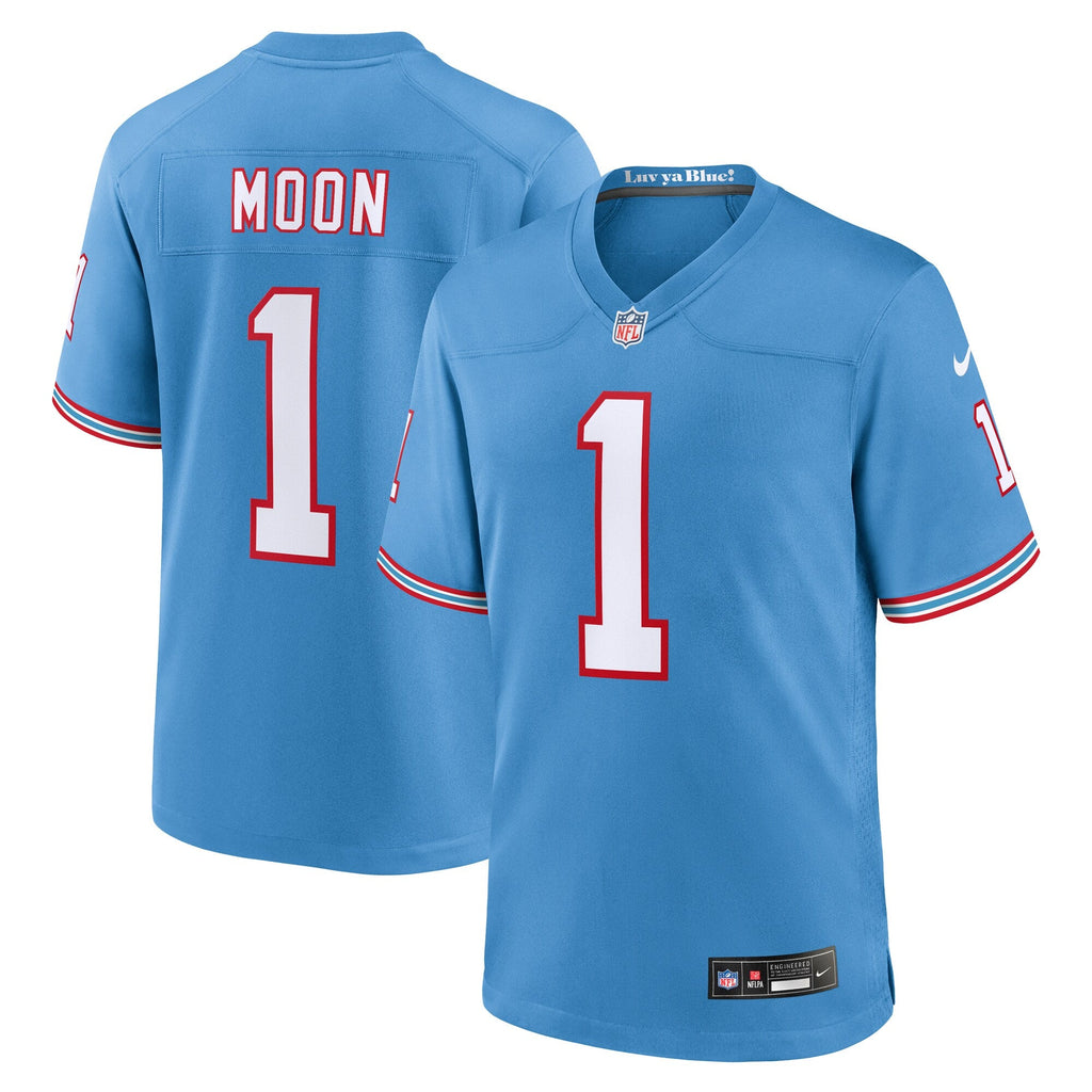 Tennessee Titans Warren Moon Light Blue Retired Player Alternate Game Jersey product image 2, provided for visual reference