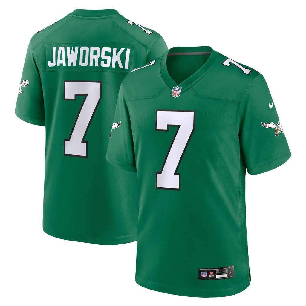 Philadelphia Eagles Ron Jaworski Kelly Green Retired Player Alternate Game Jersey product image 2, provided for visual