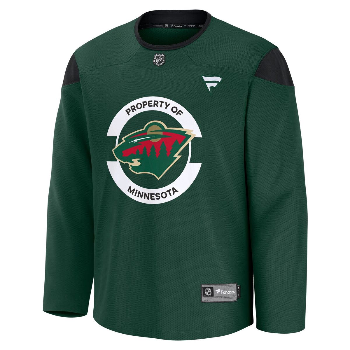 Minnesota Wild Green Practice Jersey product image 3, provided for visual reference and product detail review