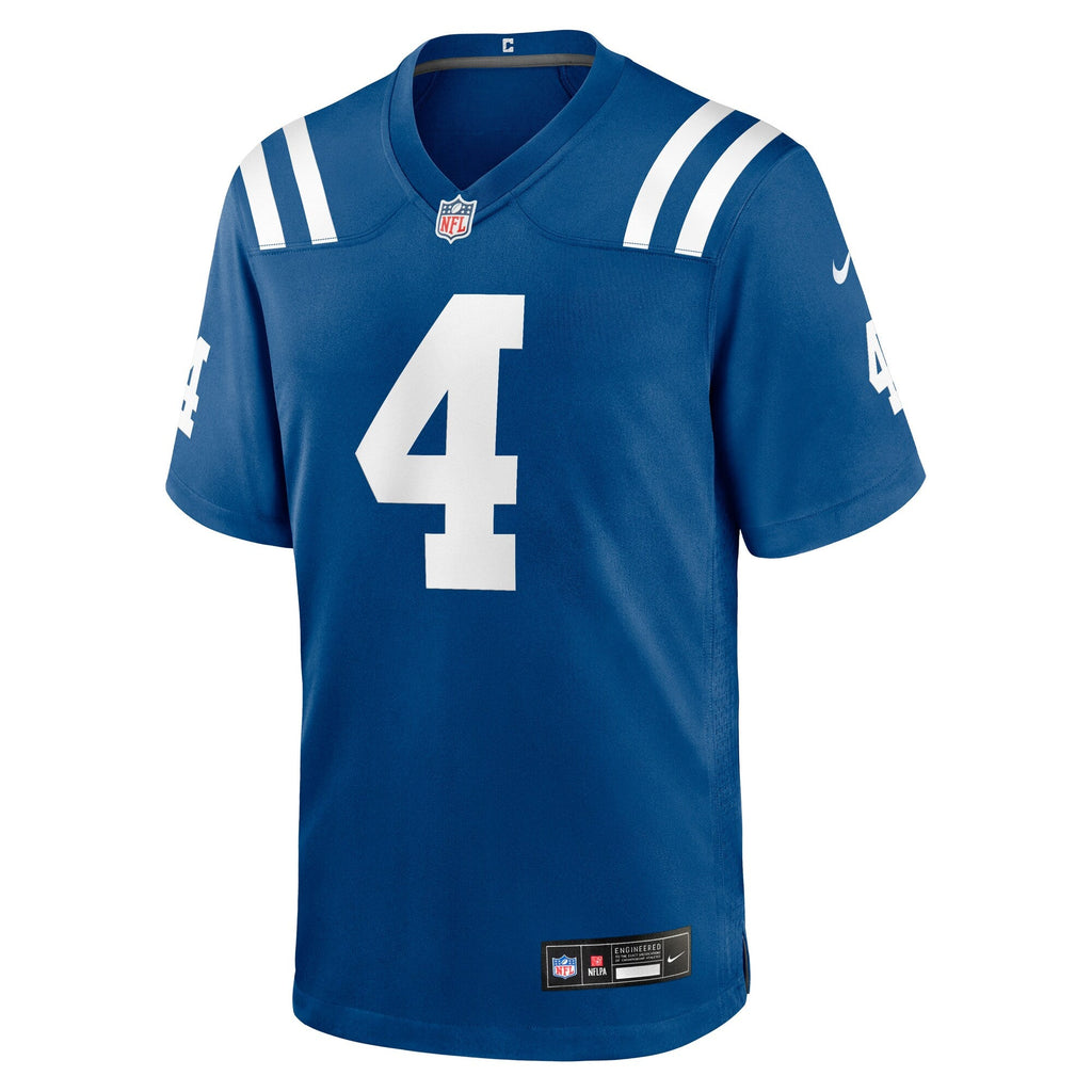 Indianapolis Colts Adam Vinatieri Royal Team Retired Game Jersey product image 5, provided for visual reference and product