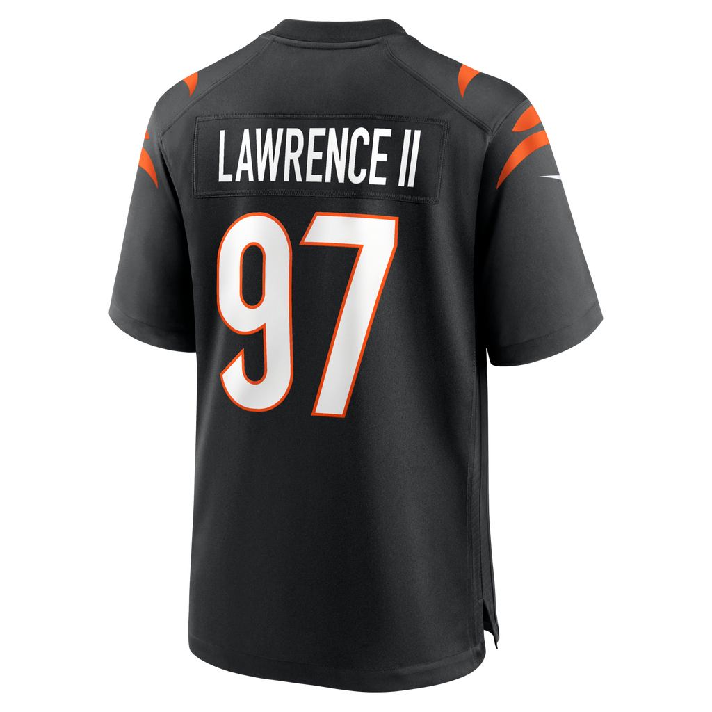 Cincinnati Bengals Dexter Lawrence II Black Game Jersey product image 4, provided for visual reference and product detail