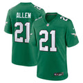 Philadelphia Eagles Eric Allen Kelly Green Retired Player Alternate Game Jersey product image 1, provided for visual