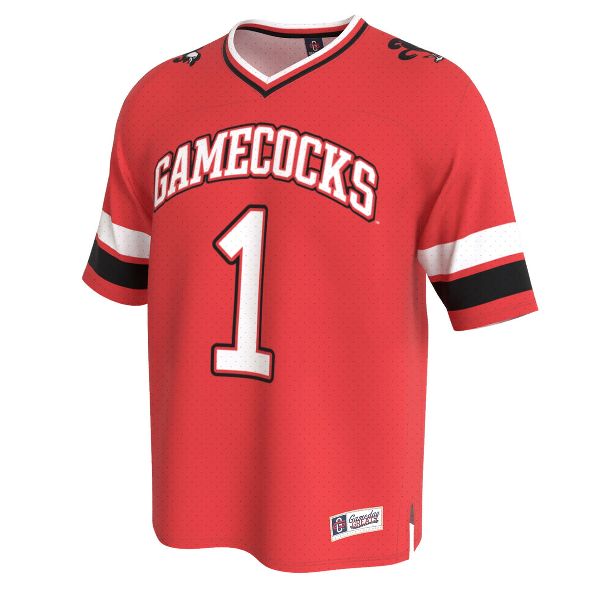 Jacksonville State Gamecocks Lightweight Collegiate Football Fashion Jersey - Red product image 3, provided for visual