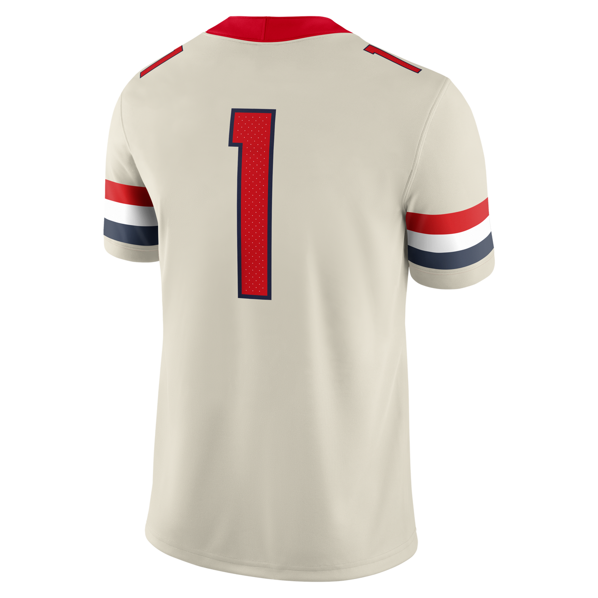#1 Arizona Wildcats Alternate Game Football Jersey - Cream product image 4, provided for visual reference and product detail