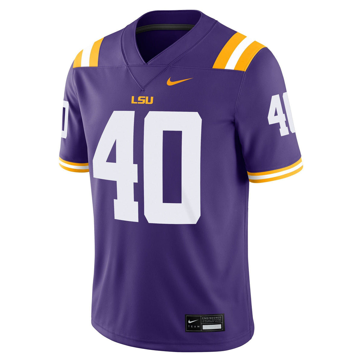 Whit Weeks LSU Tigers Home Game Jersey - Purple product image 3, provided for visual reference and product detail review