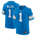 Detroit Lions Blake Miller Blue 2026 NFL Draft First Round Pick No. 17 Team Game Jersey product image 1, provided for visual