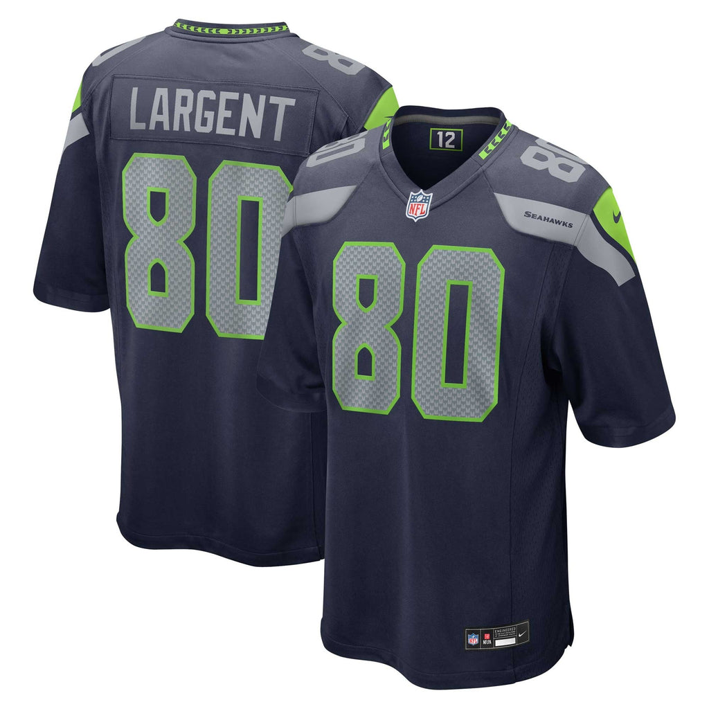 Seattle Seahawks Steve Largent College Navy Retired Player Game Jersey product image 1, provided for visual reference and
