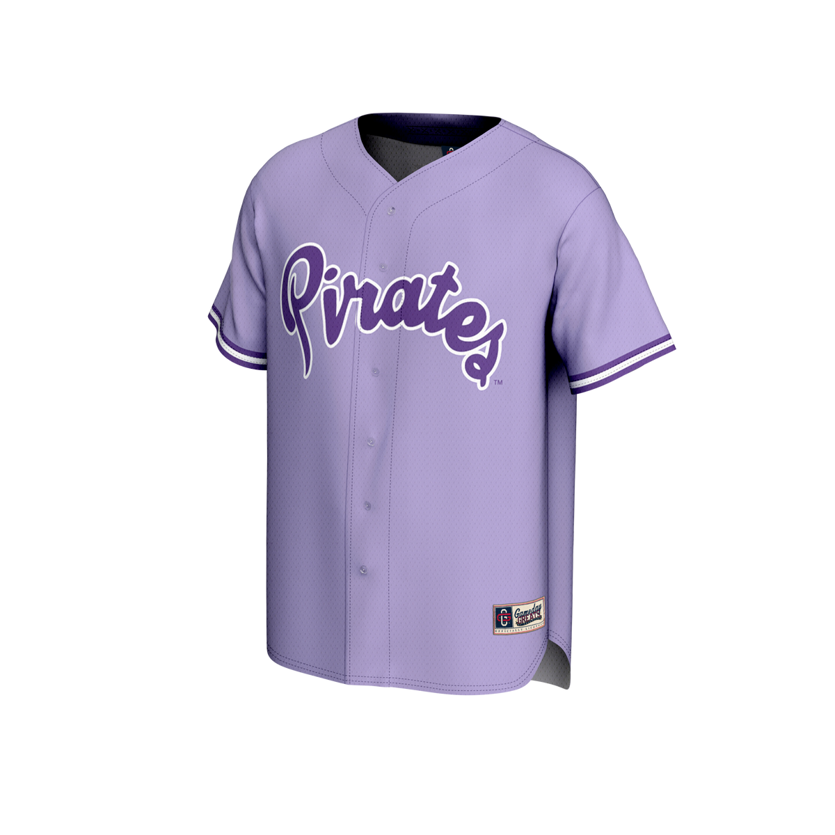 ECU Pirates Lightweight Collegiate Baseball Fashion Jersey - Purple product image 3, provided for visual reference and