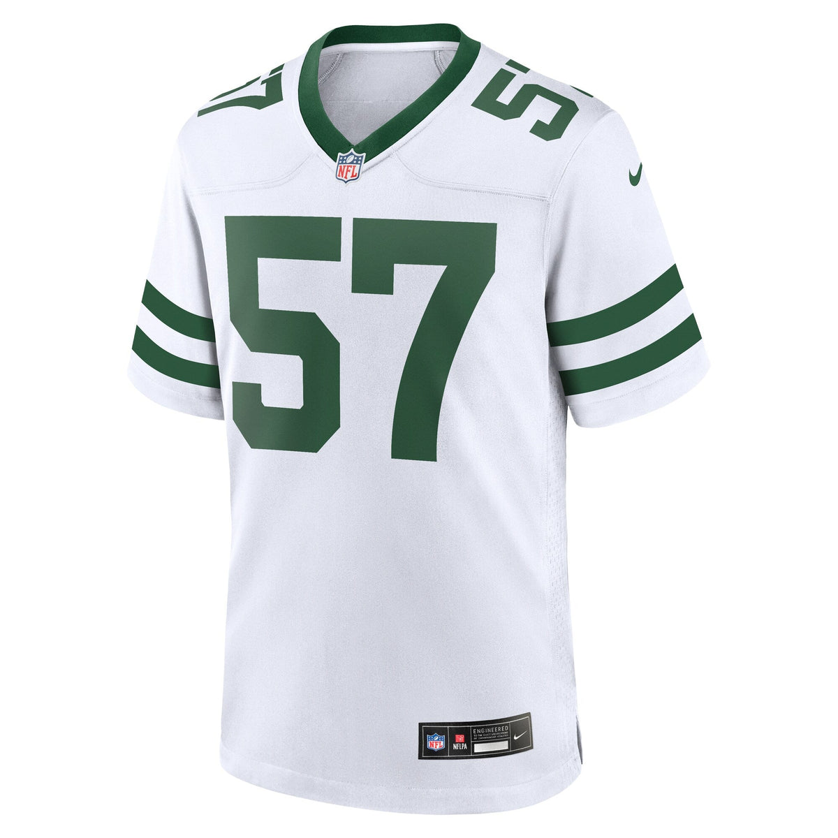 New York Jets C.J. Mosley Legacy White Game Jersey product image 3, provided for visual reference and product detail review