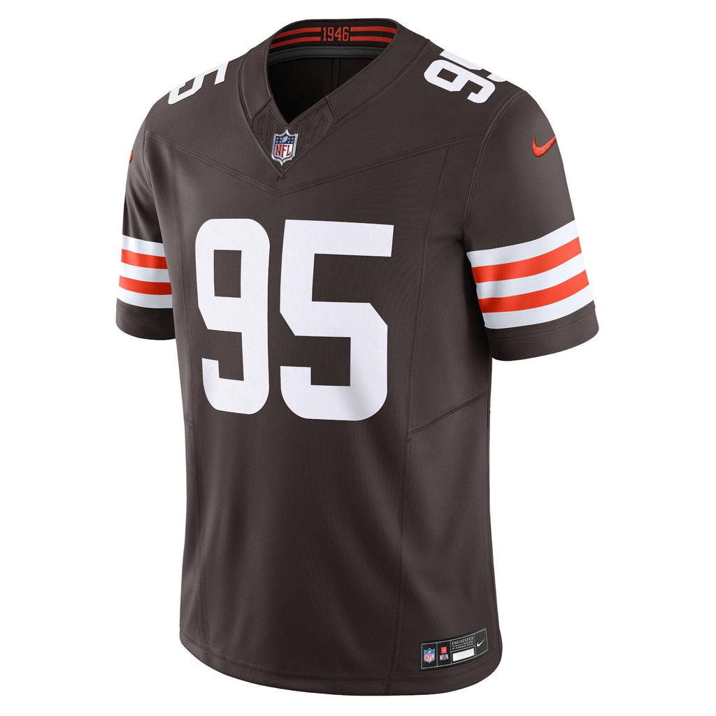 Cleveland Browns Myles Garrett Brown Vapor F.U.S.E. Limited Jersey product image 3, provided for visual reference and
