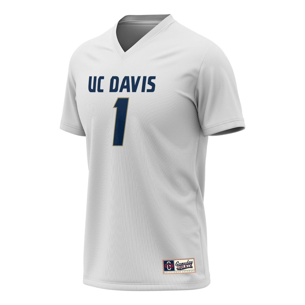 UC Davis Aggies Lightweight Collegiate Lacrosse Fashion Jersey - White product image 3, provided for visual reference and