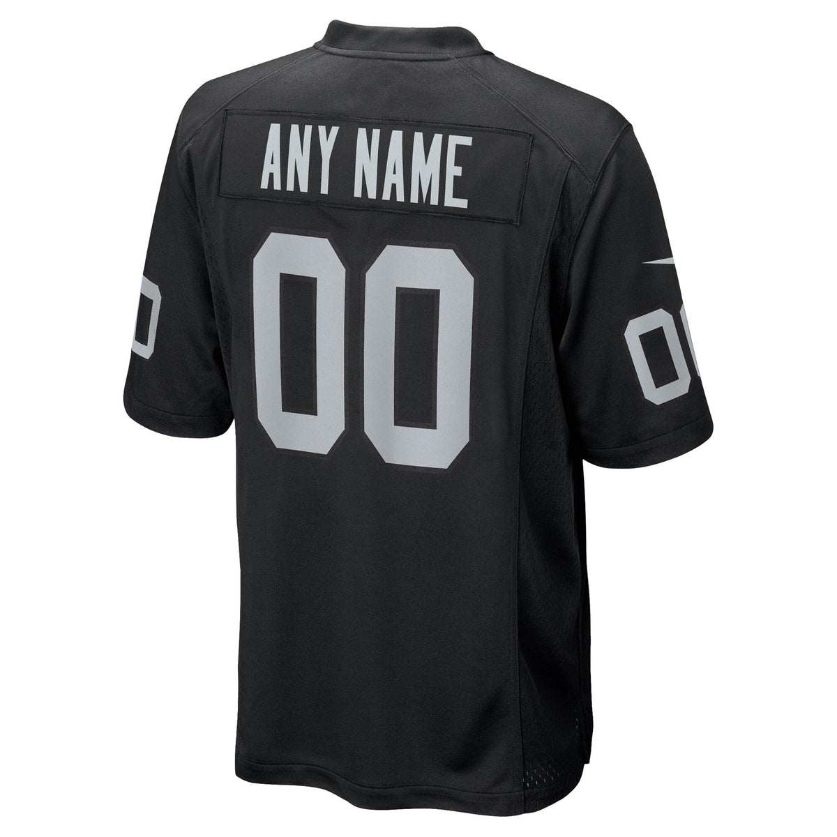 Las Vegas Raiders Black Custom Game Jersey product image 4, provided for visual reference and product detail review