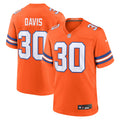 Denver Broncos Terrell Davis Orange Retired Player Alternate Game Jersey product image 1, provided for visual reference and