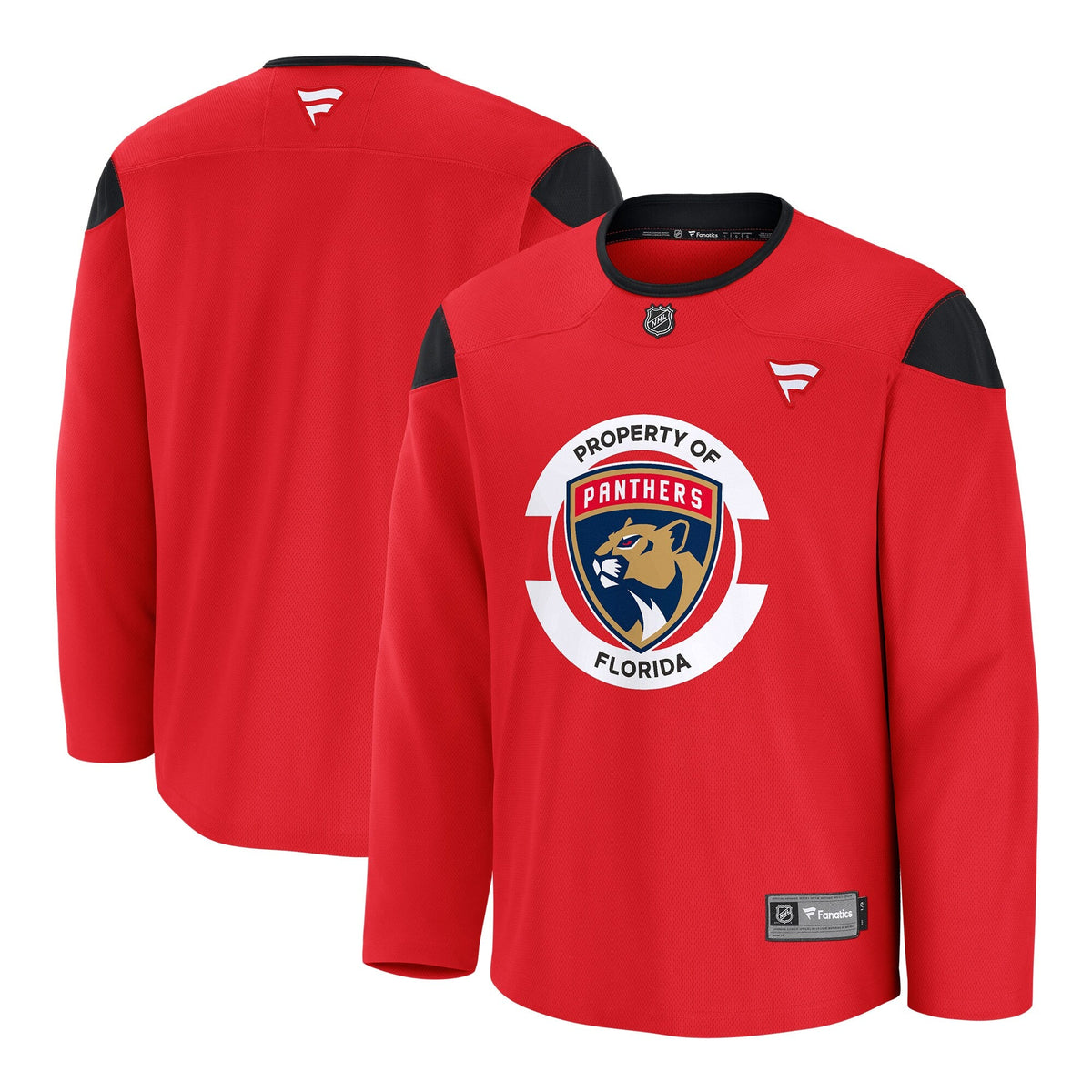 Florida Panthers Red Practice Jersey product image 2, provided for visual reference and product detail review