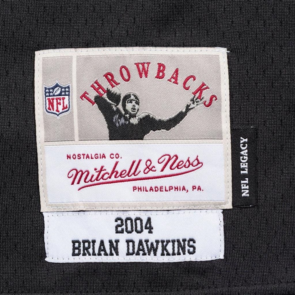 Philadelphia Eagles Brian Dawkins Black Legacy Replica Jersey product image 7, provided for visual reference and product