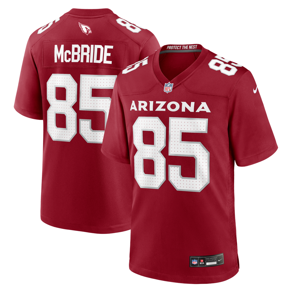 Arizona Cardinals Trey McBride Cardinal Game Jersey product image 1, provided for visual reference and product detail review