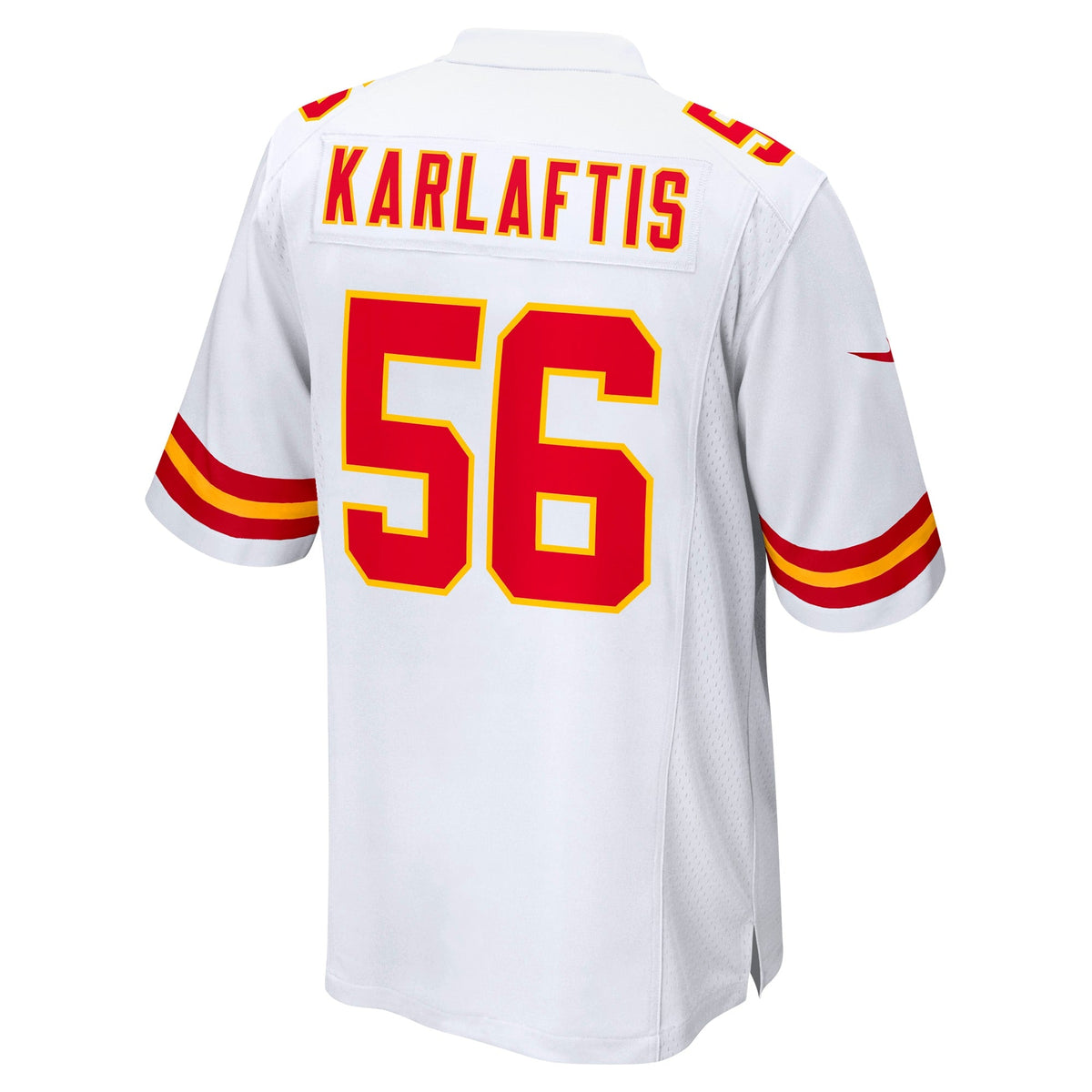 Kansas City Chiefs George Karlaftis White Away Game Player Jersey product image 4, provided for visual reference and product