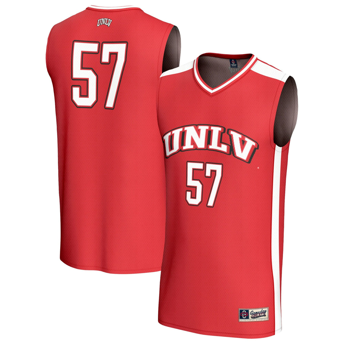 #57 UNLV Rebels Lightweight Collegiate Basketball Fashion Jersey - Cardinal product image 2, provided for visual reference