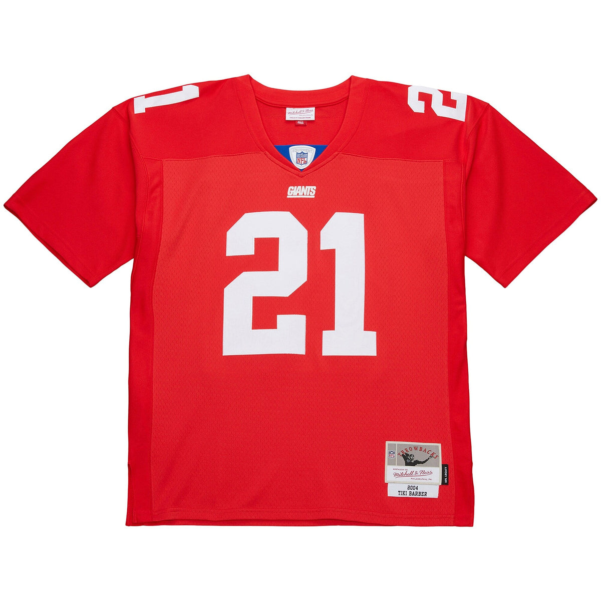 New York Giants Tiki Barber Red 2004 Legacy Replica Jersey product image 3, provided for visual reference and product detail