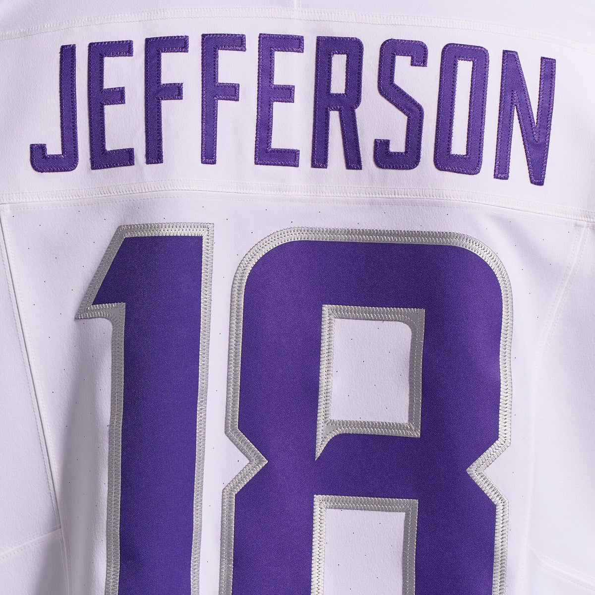 Minnesota Vikings Justin Jefferson White Alternate Vapor F.U.S.E. Elite Player Jersey product image 5, provided for visual
