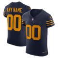 Green Bay Packers Navy Alternate Vapor F.U.S.E. Elite Custom Jersey product image 1, provided for visual reference and