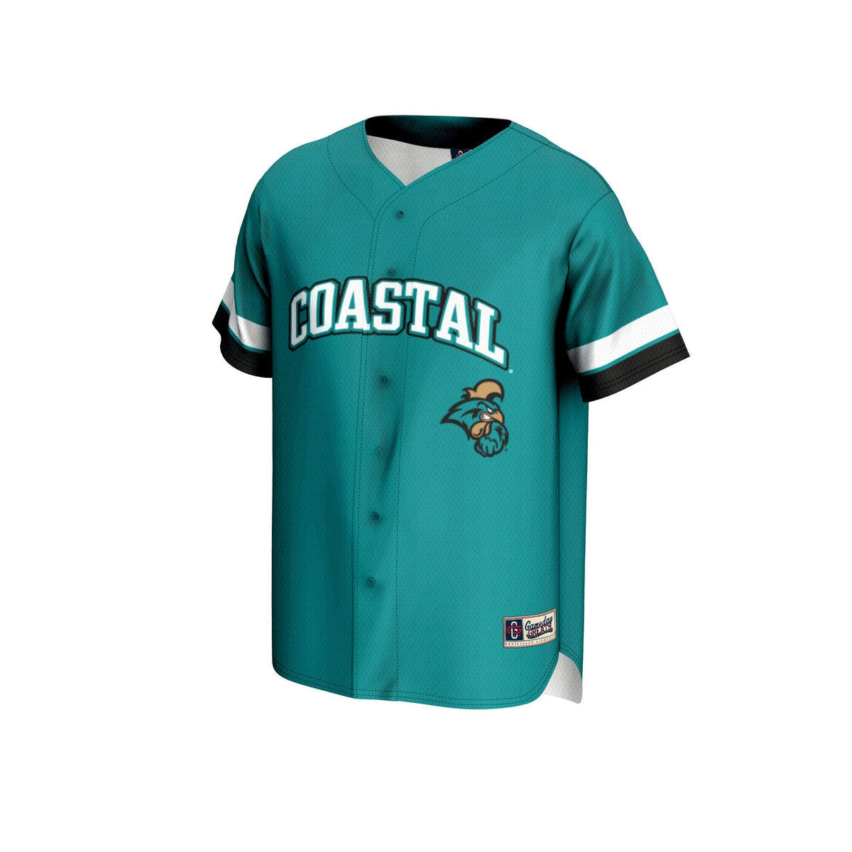 Coastal Carolina Chanticleers Baseball Jersey - Teal product image 3, provided for visual reference and product detail review