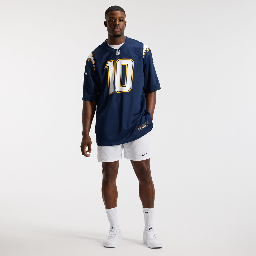 Los Angeles Chargers Justin Herbert Navy Alternate Super Chargers Game Player Jersey product image 5, provided for visual