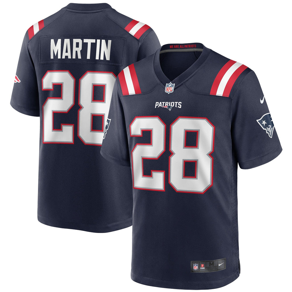 New England Patriots Curtis Martin Navy Game Retired Player Jersey product image 2, provided for visual reference and