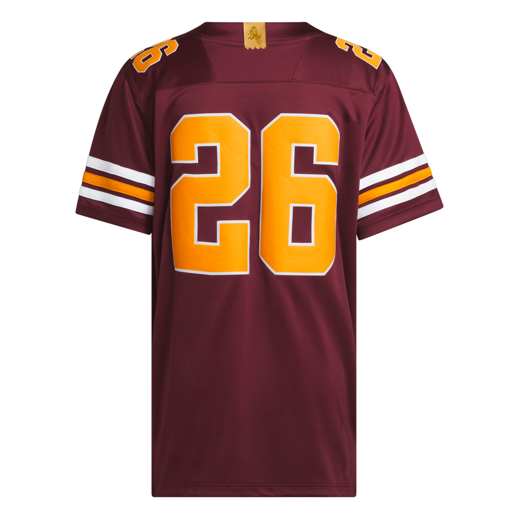 #26 Arizona State Sun Devils Roses & Devils Premier Strategy Jersey - Maroon product image 6, provided for visual reference