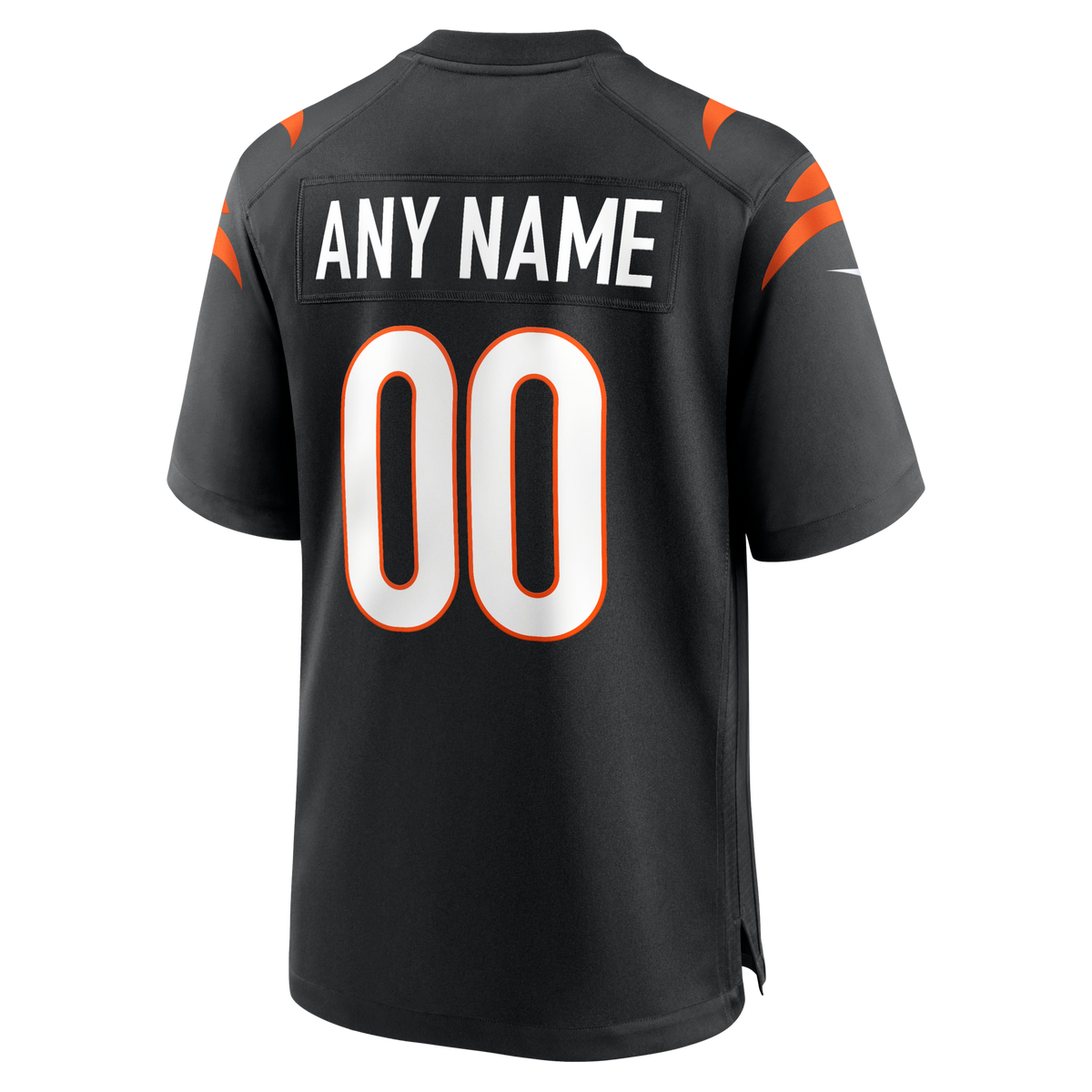 Cincinnati Bengals Black Game Custom Jersey product image 4, provided for visual reference and product detail review