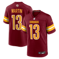 Washington Commanders Tay Martin Burgundy Team Game Jersey product image 1, provided for visual reference and product detail
