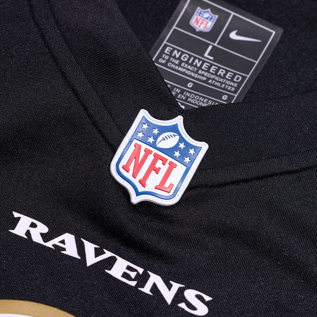 Baltimore Ravens Lamar Jackson Black Alternate Game Jersey product image 5, provided for visual reference and product detail