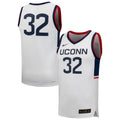 #32 UConn Huskies Replica Basketball Jersey - White product image 1, provided for visual reference and product detail review