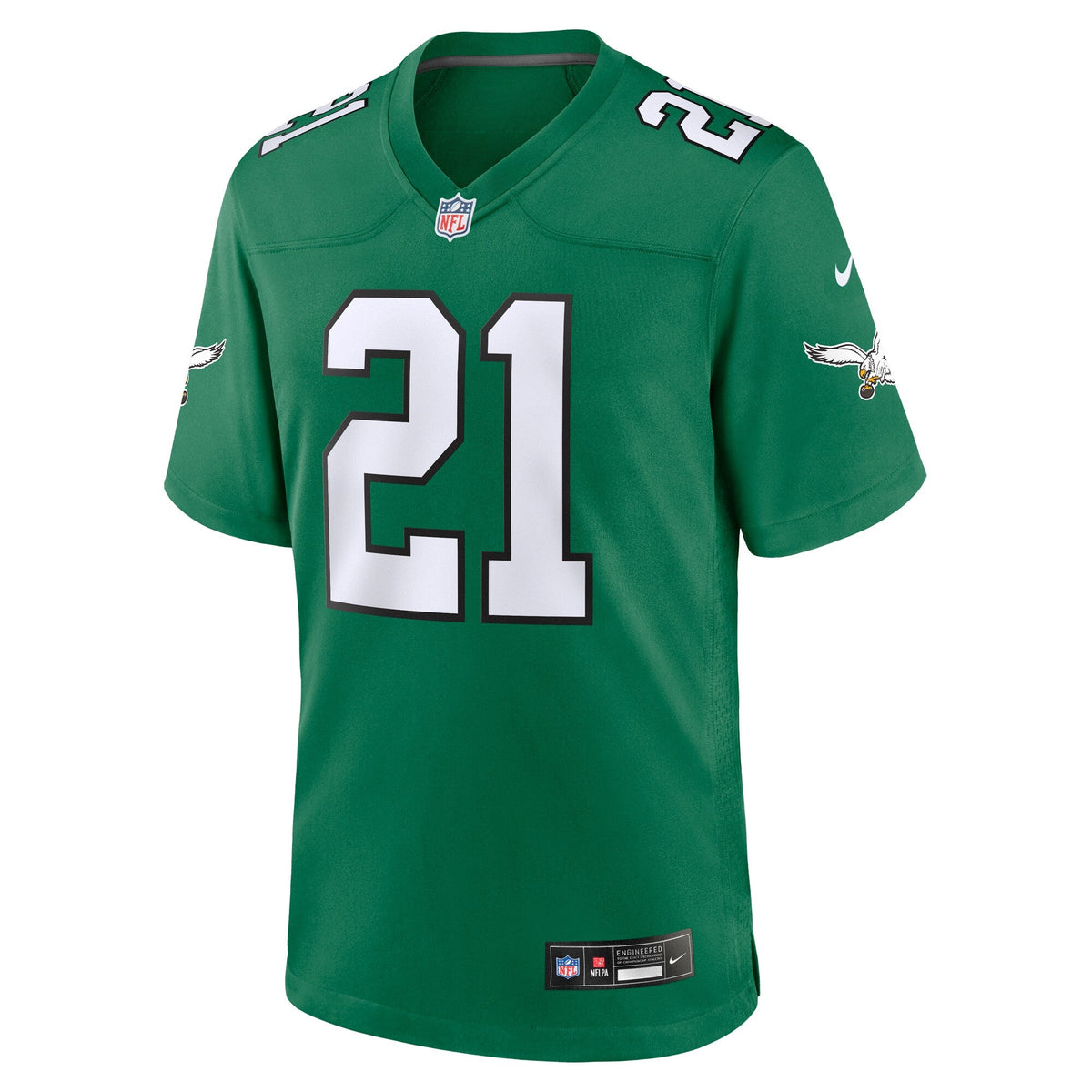Philadelphia Eagles Eric Allen Kelly Green Retired Player Alternate Game Jersey product image 3, provided for visual