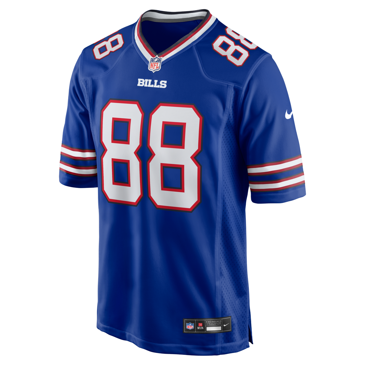 Buffalo Bills Dawson Knox Royal Game Player Jersey product image 2, provided for visual reference and product detail review