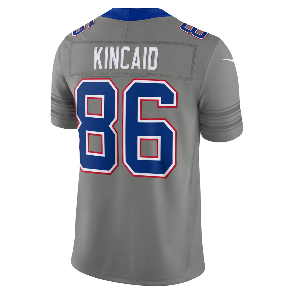 Buffalo Bills Dalton Kincaid Gray Nickel City Vapor F.U.S.E. Stitched Limited Jersey product image 4, provided for visual