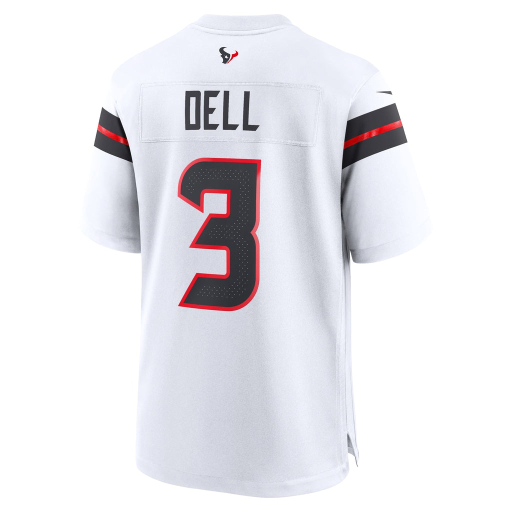 Houston Texans Tank Dell White Game Jersey product image 4, provided for visual reference and product detail review
