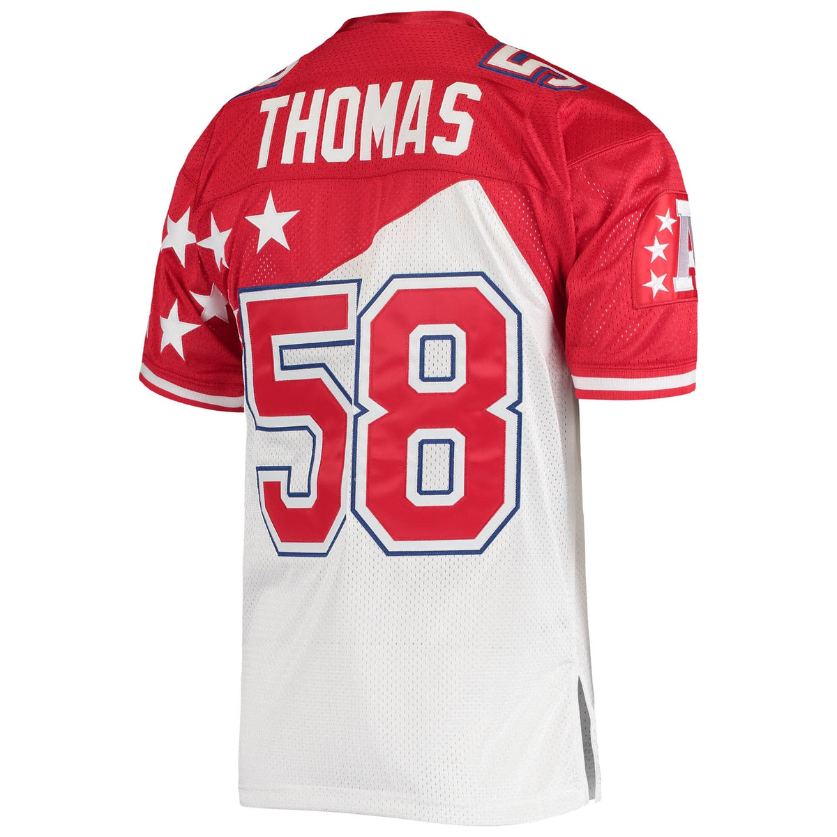 AFC Derrick Thomas White/Red 1995 Pro Bowl Authentic Jersey product image 4, provided for visual reference and product