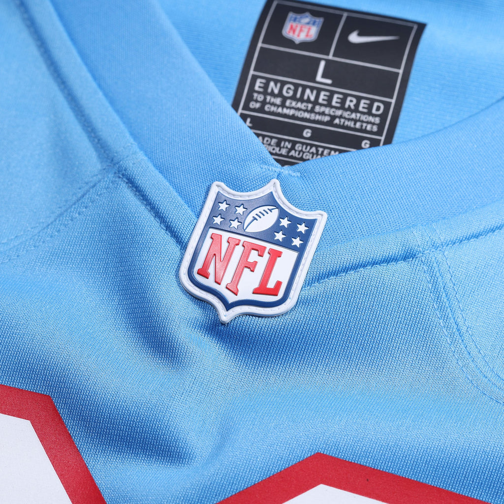 Tennessee Titans Warren Moon Light Blue Retired Player Alternate Game Jersey product image 5, provided for visual reference