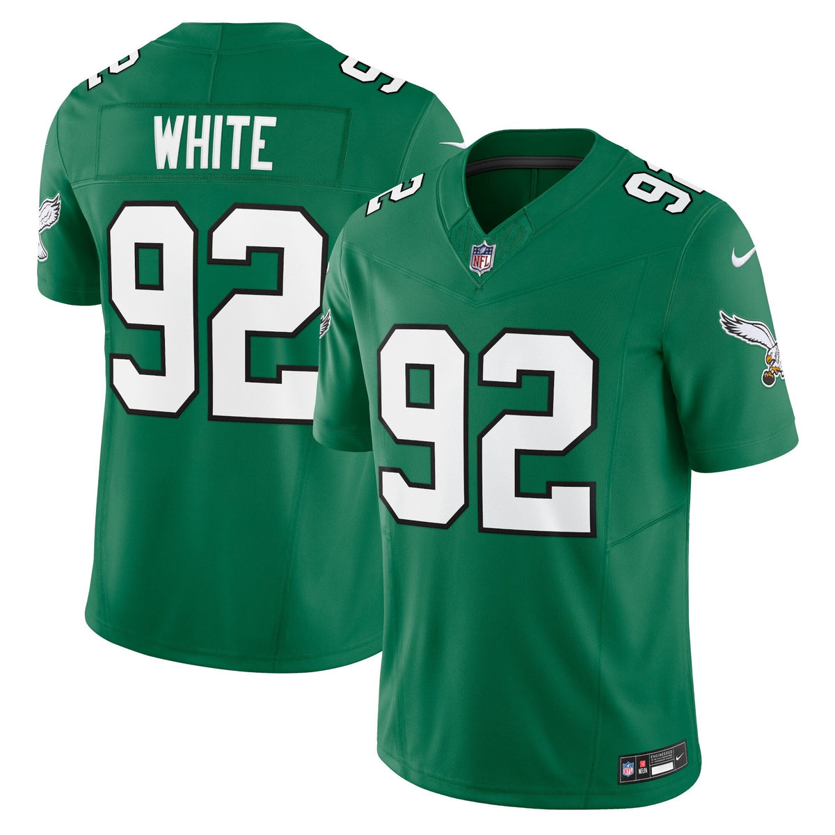 Philadelphia Eagles Reggie White Kelly Green Alternate Vapor F.U.S.E. Limited Jersey product image 2, provided for visual