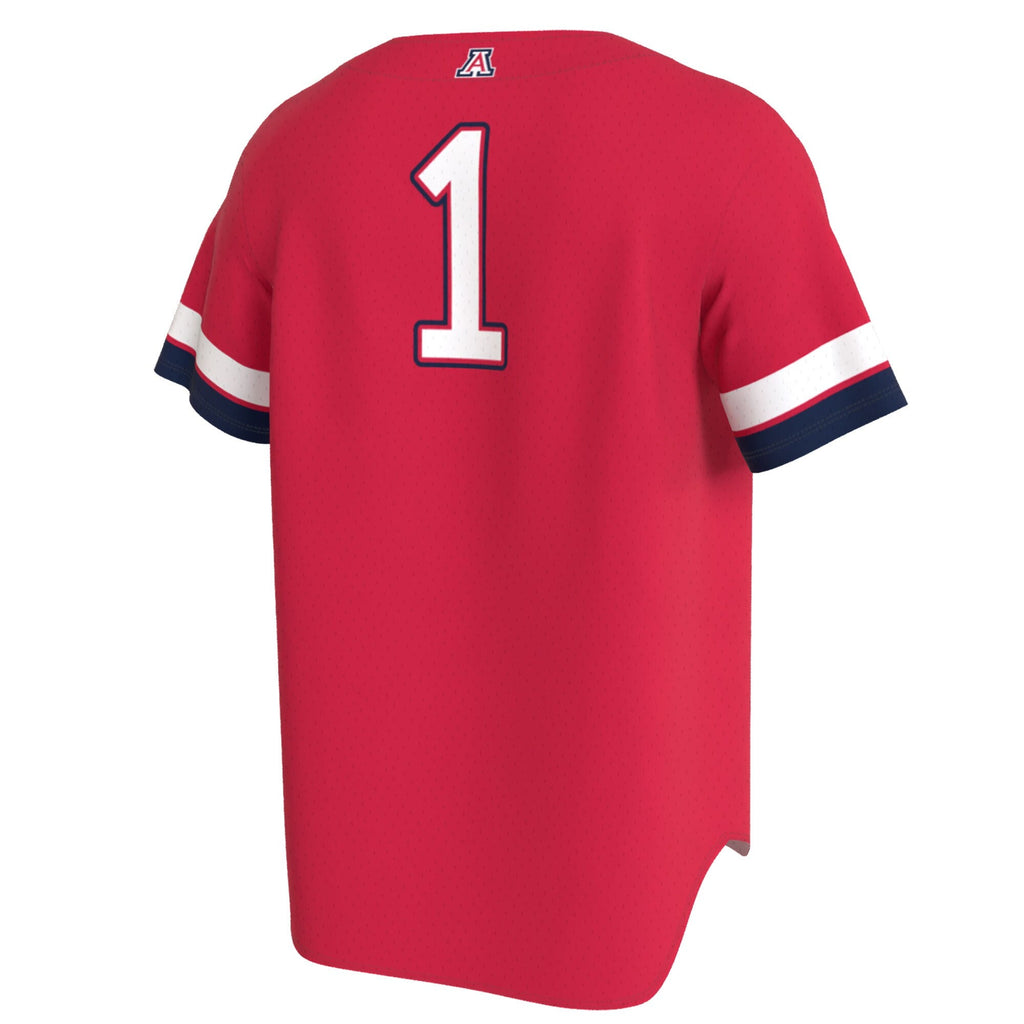Arizona Wildcats Lightweight Collegiate Baseball Fashion Jersey - Red product image 4, provided for visual reference and