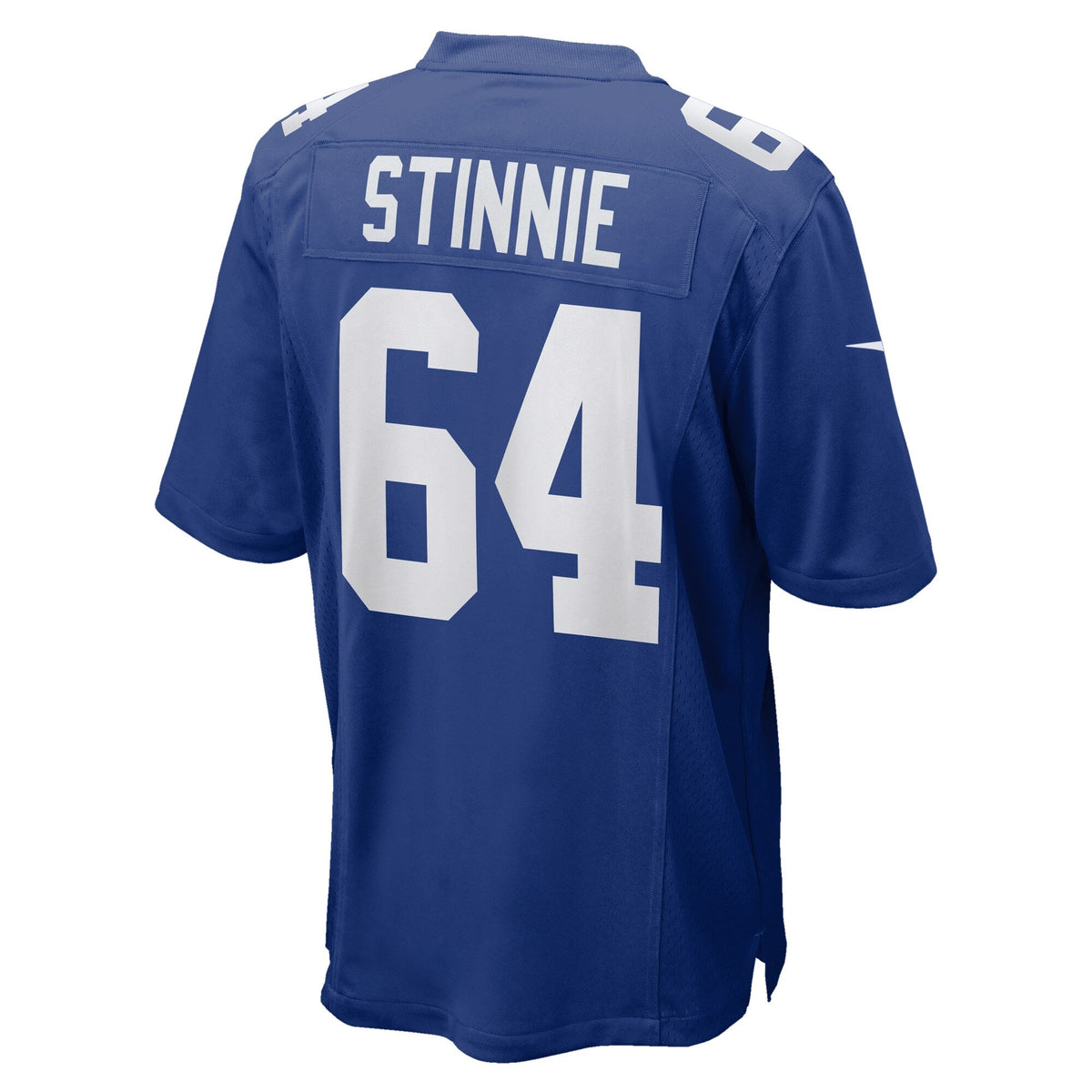 New York Giants Aaron Stinnie Royal Team Game Jersey product image 4, provided for visual reference and product detail review