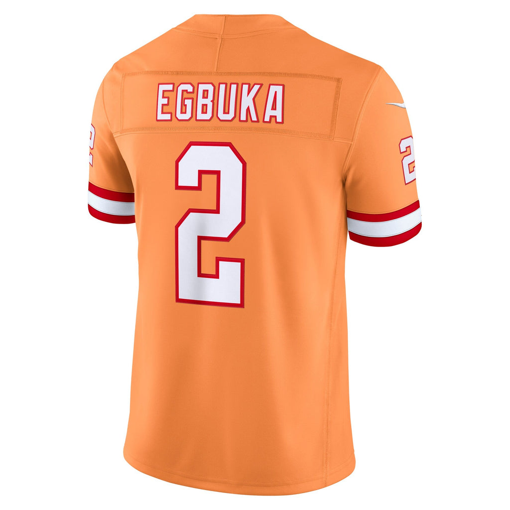 Tampa Bay Buccaneers Emeka Egbuka Creamsicle Alternate Vapor F.U.S.E. Stitched Limited Jersey product image 4, provided for